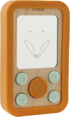 Trixie Houten Siliconen Baby Telefoon  - Mr. Fox