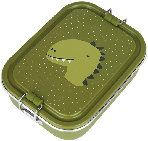 Trixie boîte à repas lunchbox Mr. Dino - inox - vert - enfants