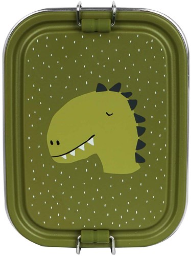 Trixie boîte à repas lunchbox Mr. Dino - inox - vert - enfants-3