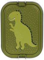 Trixie grande boîte à repas - boîte à lunch inox enfants - Mr. Dino - vert-3
