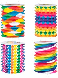 Boland - Lampion set papieren treklampionnen multi kleur decoratie