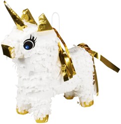 Boland mini pinata eenhoorn wit - unicorn kinderfeestje speelgoed