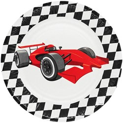 Boland assiettes en carton fête de la course - sport automobile - lot de 8