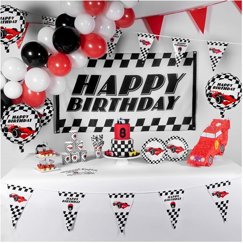 Boland assiettes en carton fête de la course - sport automobile - lot de 8-2