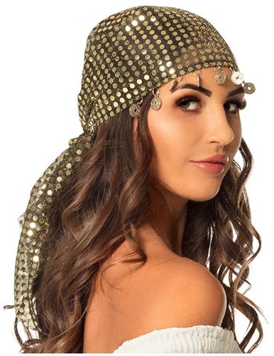 Boland bandana belly dance doré accessoire 1001 nuits femmes