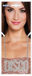 Boland collier disco argent accessoire adulte - fête disco