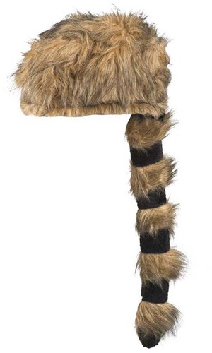Boland chapeau Alaska chasseur - accessoire déguisement avec queue en fausse fourrure