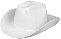 Boland chapeau de cowboy blanc - Chapeau Rodeo adulte - carnaval