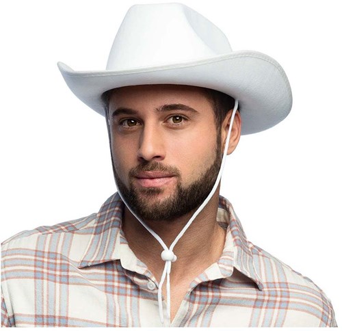 Boland chapeau de cowboy blanc - Chapeau Rodeo adulte - carnaval-2