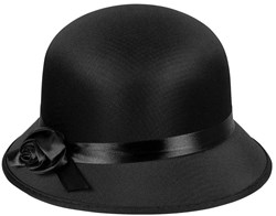Boland chapeau Charleston lady noir - chapeau femme accessoire déguisement années 20