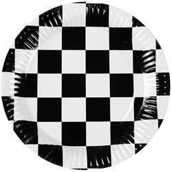 Boland assiettes en papier course sport 23cm - lot de 10 pièces