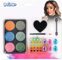 Boland make-up set glamour schminkset festival glitter