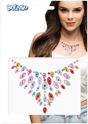 Boland bijoux corporels set maquillage multicolore festival paillettes