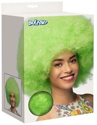 Boland perruque cheveux afro vert néon - accessoire déguisement adulte