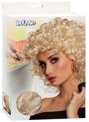Boland perruque Sandy blonde bouclée mi-longue femme accessoire rétro