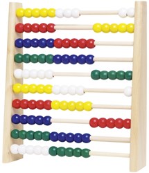 Goki telraam houten educatief speelgoed kleurrijk 25x29 cm