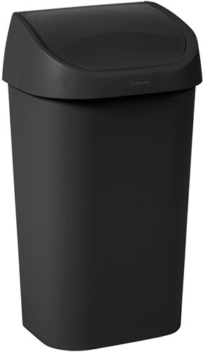 Mistral Swing afvalbak 50L zwart
