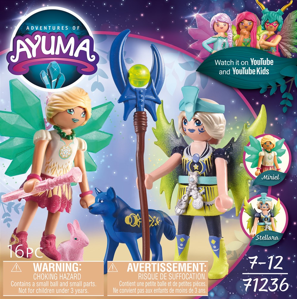 Playmobil Les Aventures d'Ayuma - Fée Cristal et Fée Lune avec