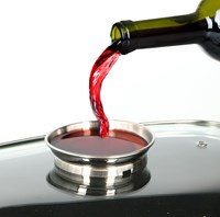 Alpina plat à rôtir cocotte avec couvercle en verre 5,5L aluminium noir-2