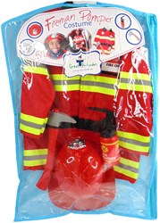 Great Pretenders brandweerpak verkleedset voor kinderen maat 3-4 jaar