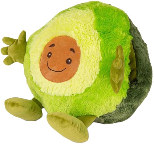 Noxxiez handwarmer avocado knuffelkussen - superzacht speelgoedkussen