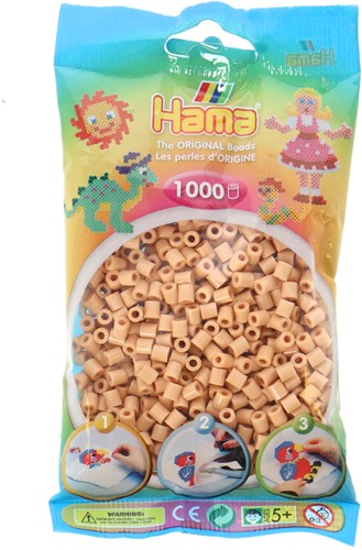 Hama strijkkralen 1000 stuks beige - creatieve speelgoedset