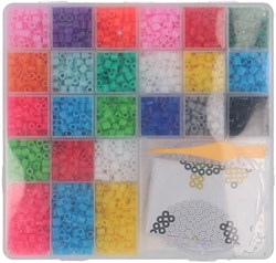 Creafun set de perles à repasser - 2800 pièces - plaisir créatif coloré