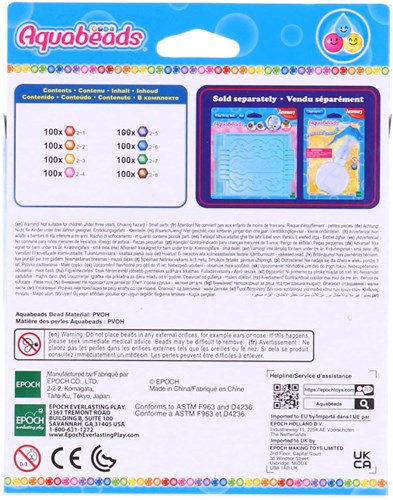 Aquabeads recharge perles bijoux - jouet créatif 31520-3
