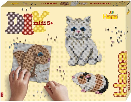 Hama coffret perles à repasser animaux mignons 4000 pièces jouet