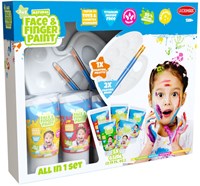Face & Finger Paint set kinderverf schmink 5 kleuren veilig
