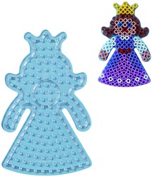Hama plaque maxi perles à repasser princesse - plaque créative transparente