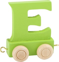 Small Foot houten lettertrein groen - E - speelgoed letter voor kinderen