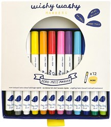 Jaq Jaq Bird feutres lavables mini set - 12 couleurs pour enfants