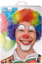 Boland - Perruque clown multicolore synthétique adulte - carnaval