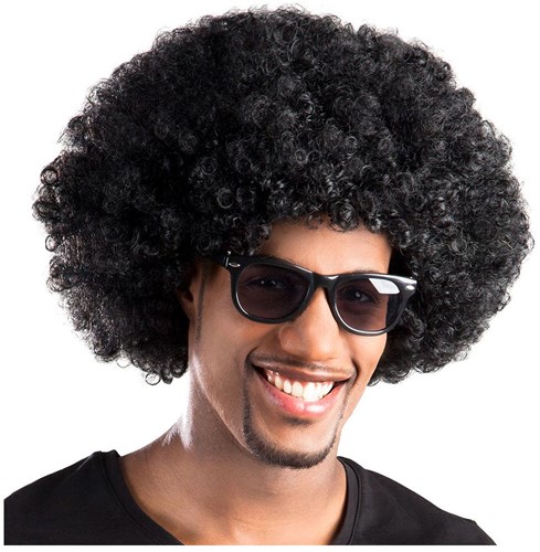 Boland perruque afro noire adulte - perruque disco fête