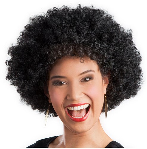 Boland perruque afro noire adulte - perruque disco fête-2