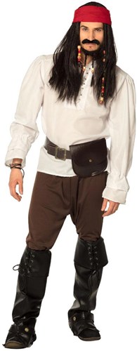 Boland perruque pirate Tobias avec bandana moustache barbe - accessoire carnaval-3