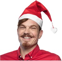 Boland bonnet de Noël - chapeau de Noël - rouge blanc - adulte unisexe - fête de Noël-3