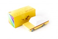 Candylab houten speelgoedauto geel - Candycar B. Nana designauto-2