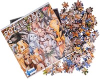 Tactic puzzle lapins 200 pièces - puzzle animaux pour enfants et adultes-2