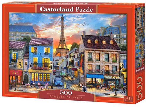 Castorland puzzle Paris rues 500 pièces finition satinée