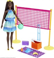Mattel Barbie volleybal speelset gerecycled plastic strandaccessoires