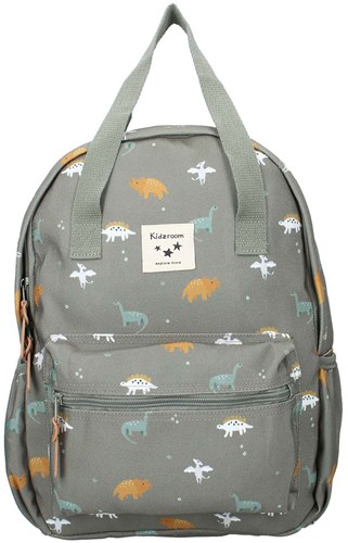 Sac à dos Small Talk Dino sac à dos enfant vert avec imprimé et bretelles réglables-2