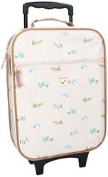 Kidzroom valise trolley enfant Avions - Collection Small Talk - gris clair