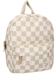 Kidzroom sac à dos cartable Nostalgia - motif à carreaux fleurs enfant
