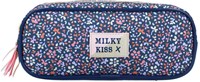 Milky Kiss etui bloemenprint met twee vakken voor school-2