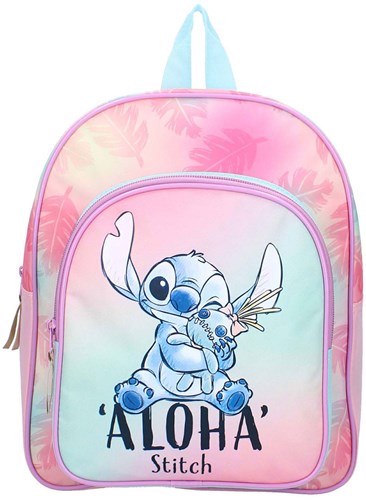 Vadobag rugzak Stitch Wild Energy roze schooltas kunststof-2