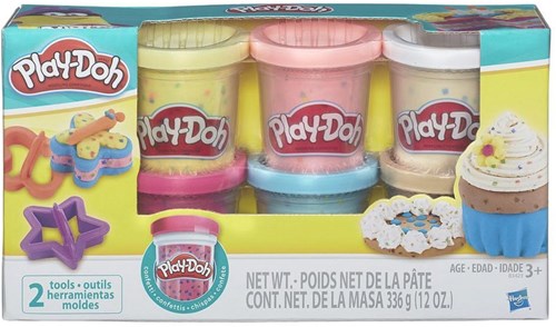Hasbro Play-Doh confetti klei 6-pack boetseerset creatief
