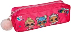 Etui L.O.L. Surprise - kleurrijk pennenetui met glitter en pompom