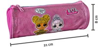 L.O.L. Surprise etui roze glitter - rond polyester etui voor kinderen-2